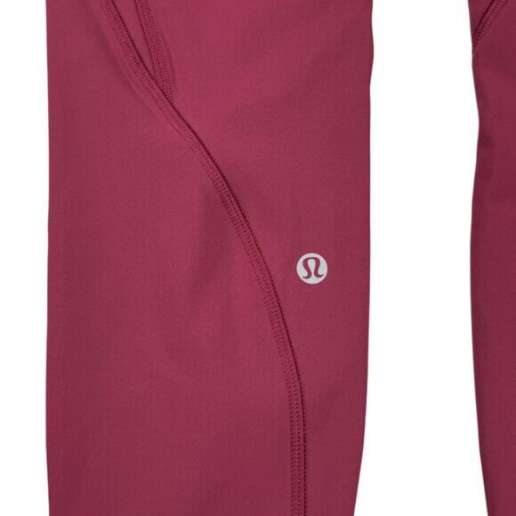 Lululemon Time To Sweat Crop *23" Luxtreme In Star Ruby - Picture 7 of 8